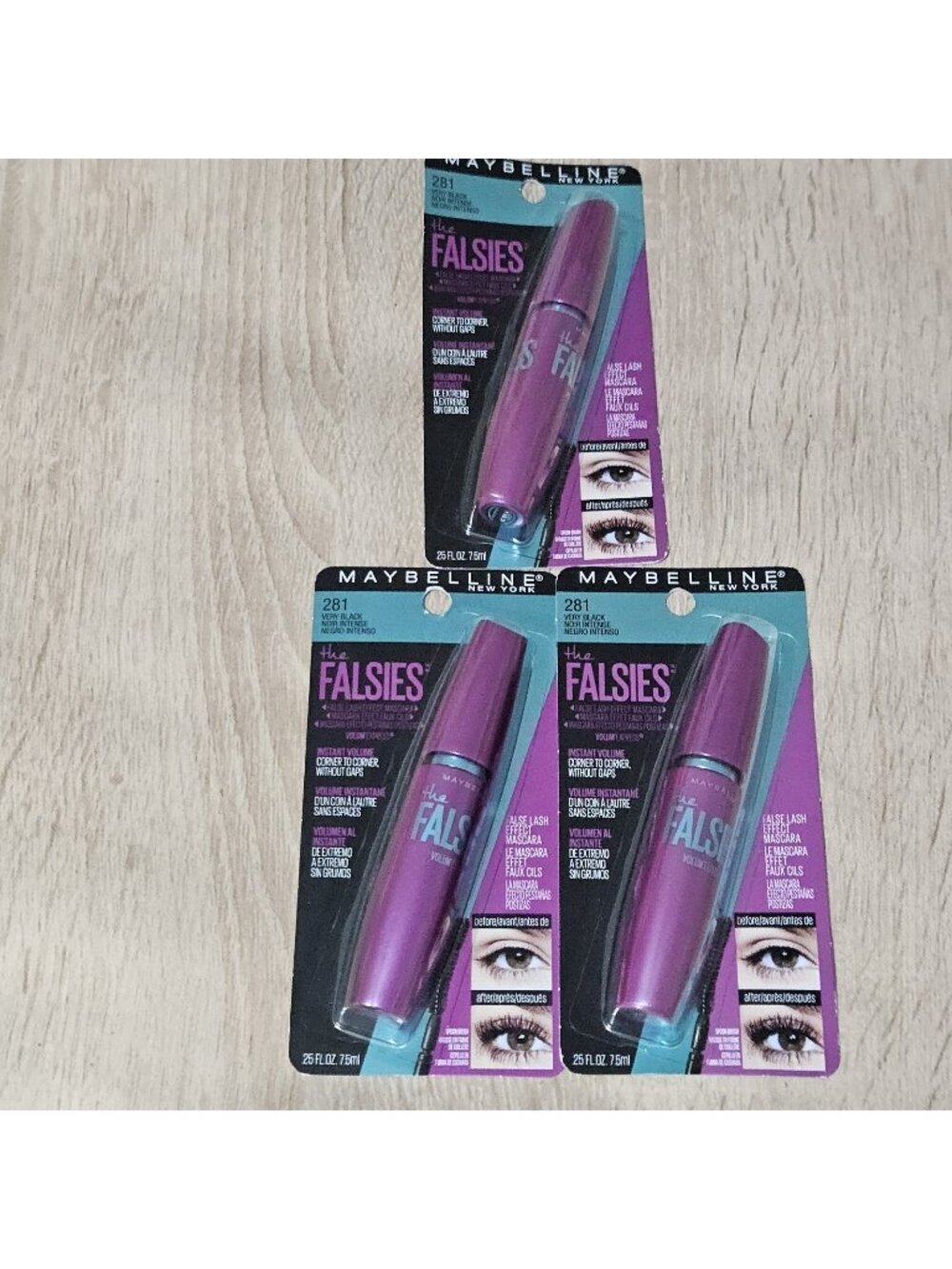Maybelline Volum' Express The Falsies Mascara Very Black 281 3pk